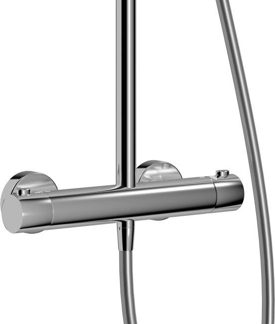 Linie Neptunus opbouw regendoucheset thermostatische kraan chroom