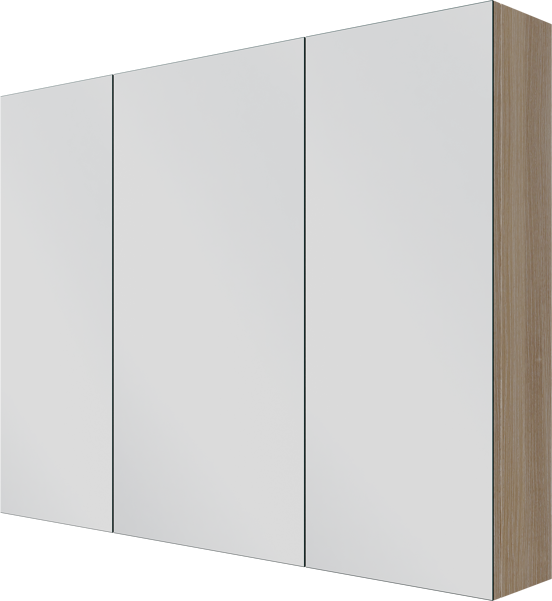 Linie Montro spiegelkast 100 x 75 cm lichte eik