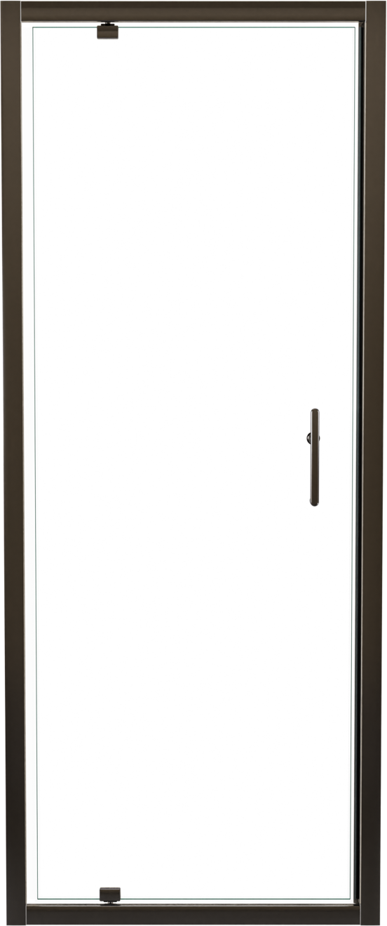 Linie Cadiz douche draaideur 80 cm x 190 cm Helder glas geborsteld chroom profiel
