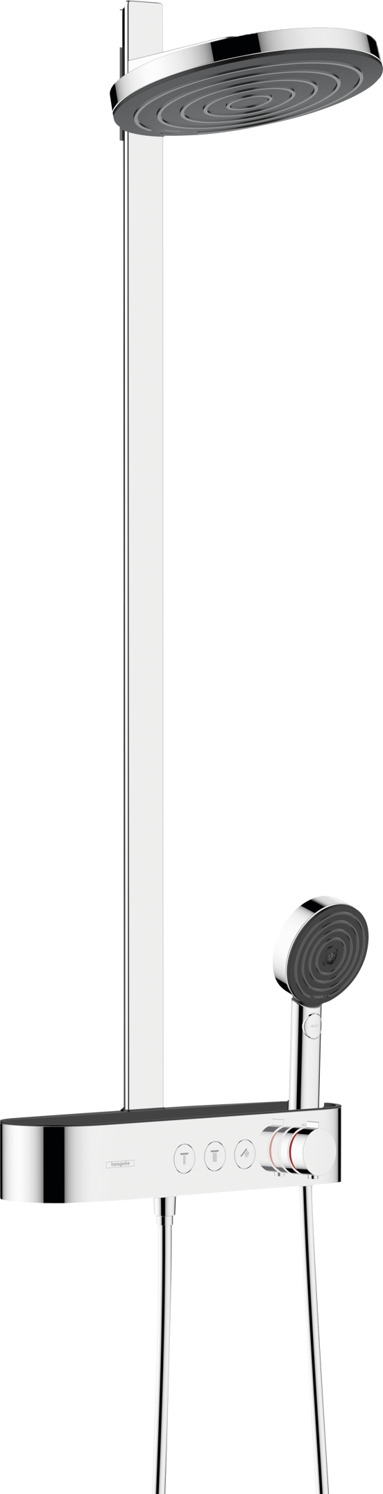 Hansgrohe Pulsify S260 thermostatische kraan regendoucheset glanzend chroom