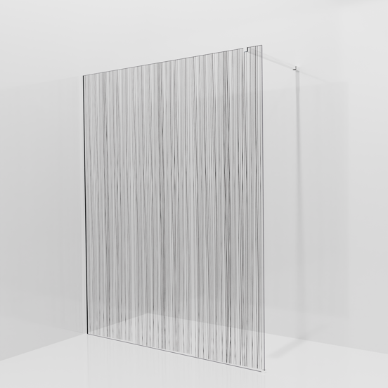 Balmani Modular Walk-In Dusche: 160 x 200 cm, Mikado, inklusive Coating, Profil Chrom glänzend