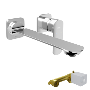 Blaufoss Bodan robinet de lavabo encastré chrome incl élément intégré