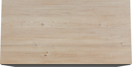 Storke Edge staand badkamermeubel 105 x 52 cm mat zwart met Panton enkel tablet in melamine ruwe eik