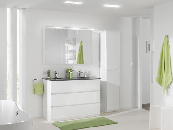 Storke Reflecta spiegelkast 75 x 75 cm beton donkergrijs