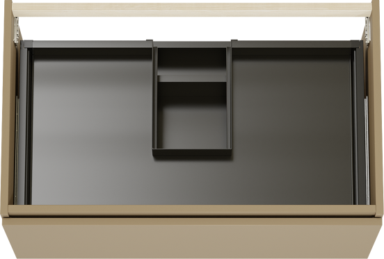 Balmani Sfera meuble sous-vasque suspendu 90 x 55 cm Dune 2 tiroirs