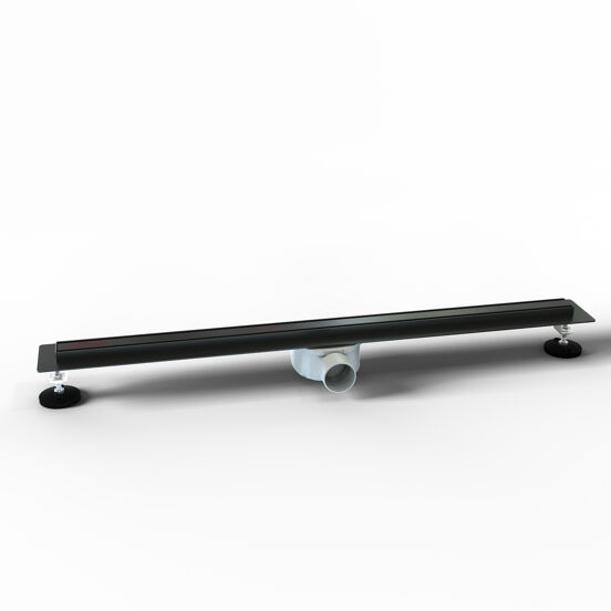 Linie douchegoot 70 cm mat zwart