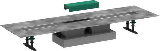 Hansgrohe uBox installatieset voor douchegoten 90cm voor Raindrain Match of Rock