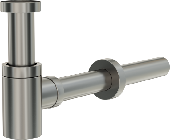 Santeg Styledrain MINI-X Ablauf für Handwaschbecken, CoolMetal gebürstet, 32 mm
