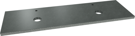 Balmani Rock Doppelwaschtischplatte, Granit poliert, 180 x 55 cm