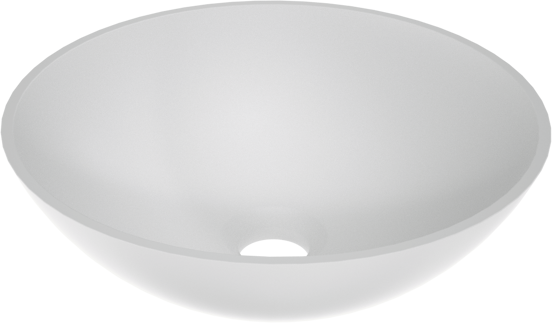 Storke Ronda Aufsatzwaschbecken: Solid Surface, matt, rund, Ø 36 cm