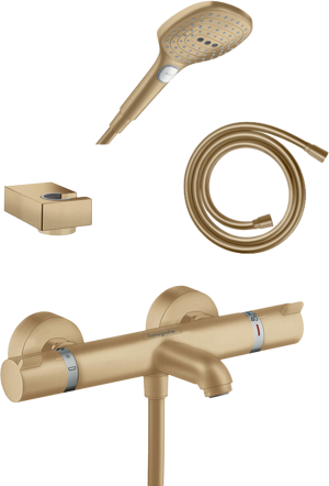 Hansgrohe Ecostat Comfort robinet de bain robinet thermostatique montage mural extérieur brushed bronze