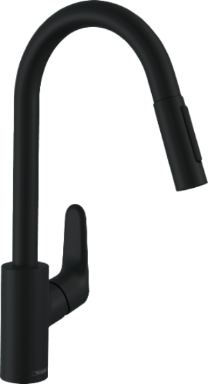 Hansgrohe Focus M41 keukenkraan mat zwart