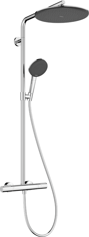 Hansgrohe Raindance Alive S Puro Showerpipe regendoucheset 300 1jet, Ecosmart met Ecostat element thermostaat glanzend chroom