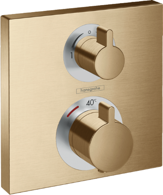 Hansgrohe Ecostat Square Unterputz-Duschthermostat Brushed Bronze