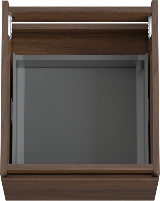 Storke Edge meuble sous-vasque suspendu 45 x 52 cm noyer 1 tiroir