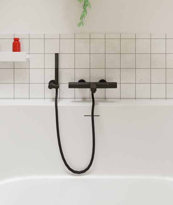 Luca Varess Laguna baignoire semi-îlot duo avec LED 170 x 85 cm acrylique blanc mat