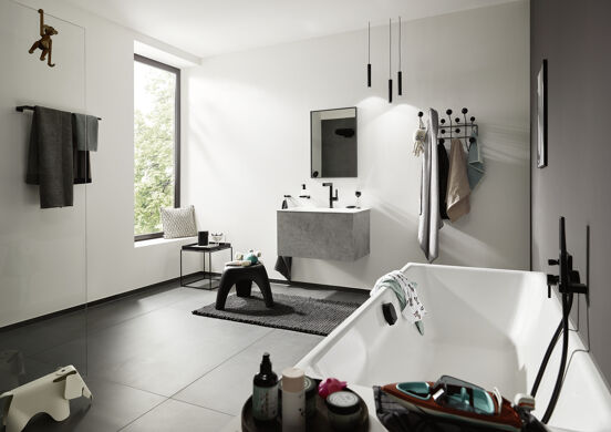 Hansgrohe AddStoris Handtuchhalter schwarz matt