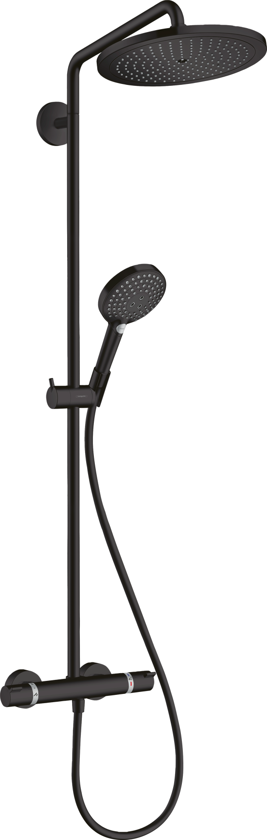 Hansgrohe Croma Select S280 colonne de douche de pluie robinet thermostatique noir mat