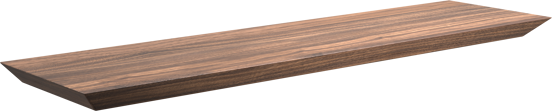Balmani Mitra étagère murale placage noyer 60 x 16 cm