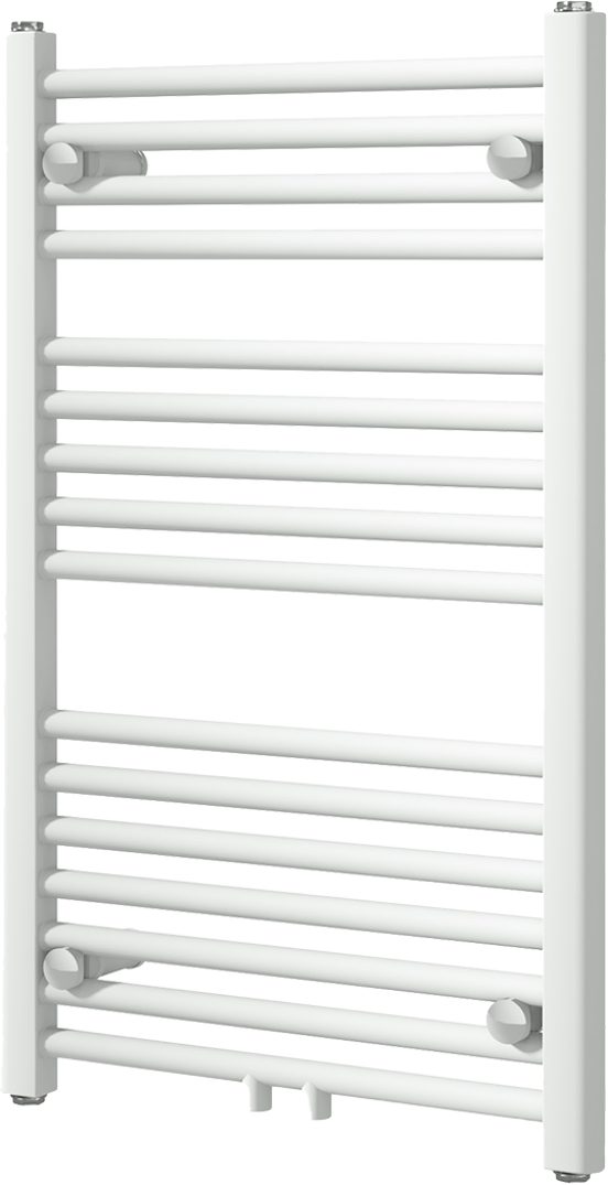 Vipera Kanza enkele handdoekradiator 50 x 80 cm centrale verwarming mat wit Zij- en middenaansluiting 342W