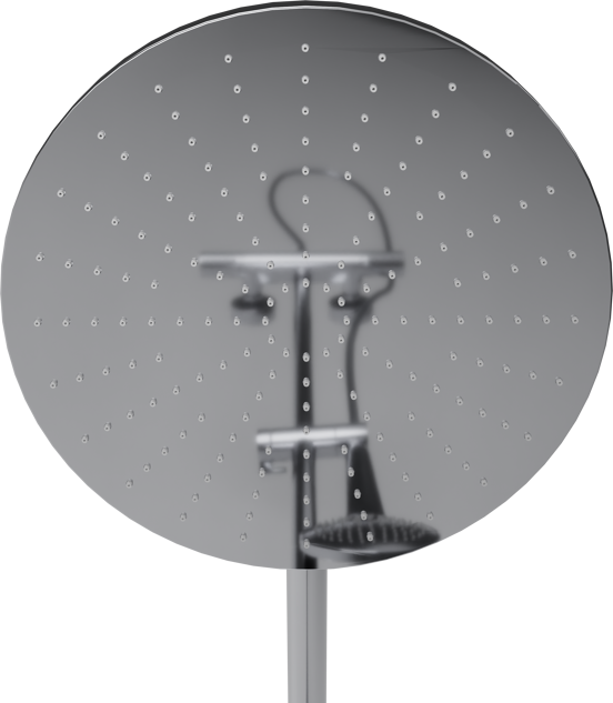 BLAUFOSS Nola 300 opbouw regendoucheset thermostatische kraan chroom