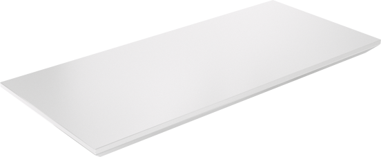 Storke Edge Wandregal, weiß glänzend, 40 x 16 cm