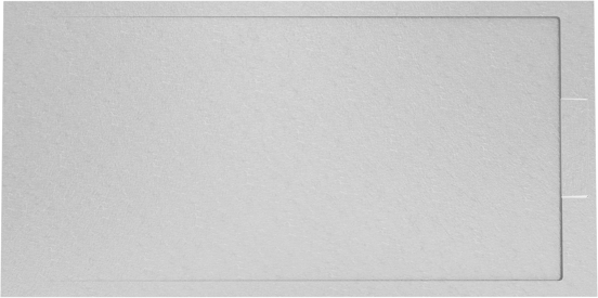 Balmani Indus douchebak 180 x 90 cm composietmarmer lichtgrijs leisteenstructuur