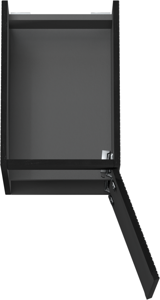 Storke Ribs meuble sous-lavabo suspendu 35 x 52 cm chêne noir