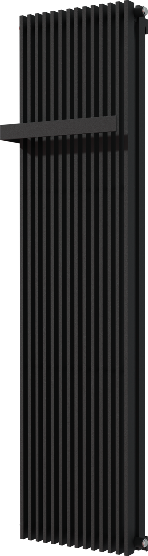 Vipera Corrason radiateur de salle de bains double 50 x 180 cm chauffage central noir mat raccordements latéral et central possibles 2.857W