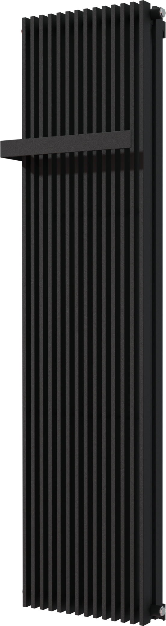 Vipera Corrason dubbele badkamerradiator 50 x 180 cm centrale verwarming mat zwart zij- en middenaansluiting 2.857W