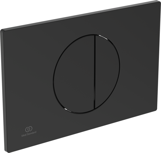 Oleas M5 Betätigungsplatte: Schwarz matt, für Ideal Standard ProSys Einbauspülkasten