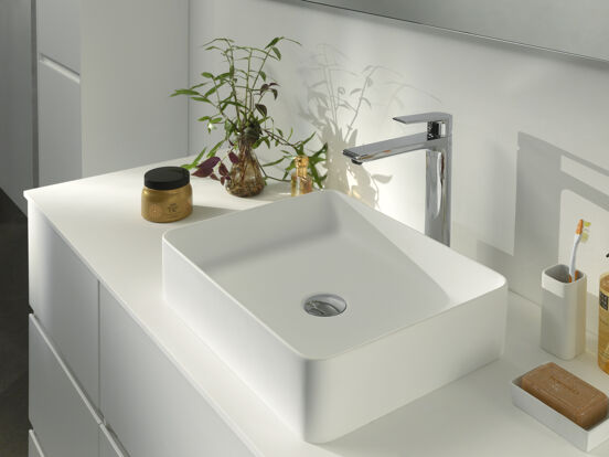 Storke Recta waskom matte Solid Surface rechthoekig 35 x 45 cm