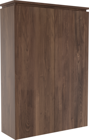 Balmani Eclips hängender Hochschrank Amerikanischer Nussbaum 90 x 32 x 130 cm