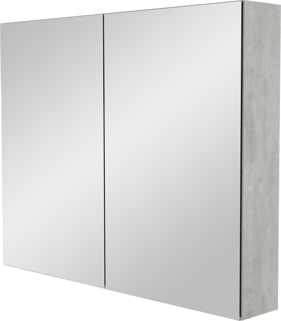 Storke Reflecta spiegelkast 95 x 75 cm beton donkergrijs