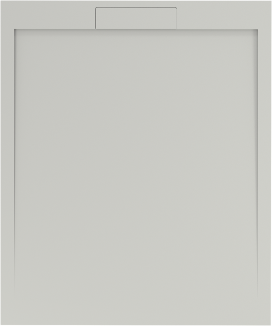 Balmani Andes Duschwanne: 120 x 100 cm, Solid Surface, Weiß matt