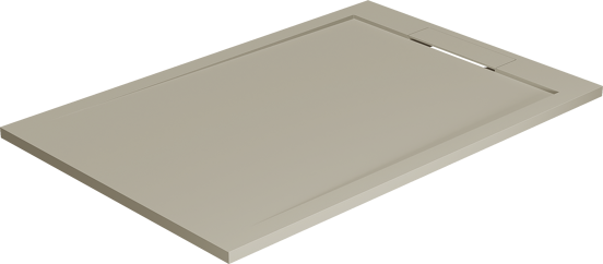 Balmani Andes duschwanne 120 x 80 cm Top Solid seidengrau