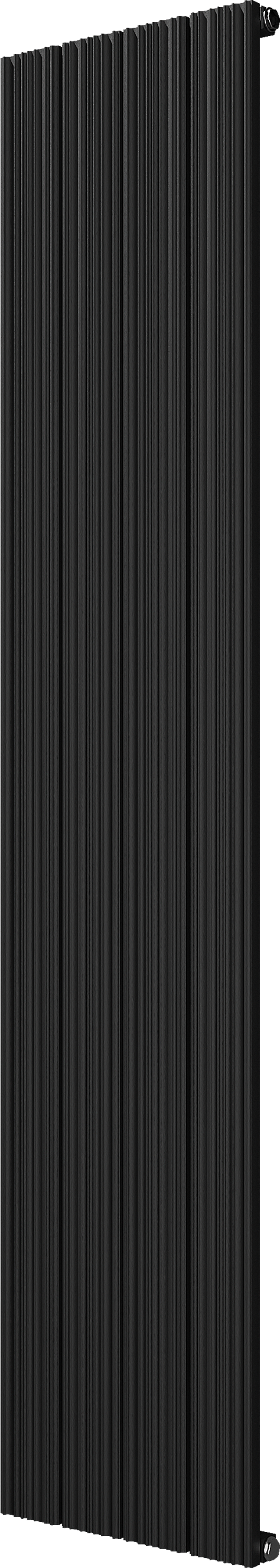 Vipera Mares sèche-serviettes simple 37,5 x 180 cm chauffage central noir mat raccordements latéral et central possibles 1085W