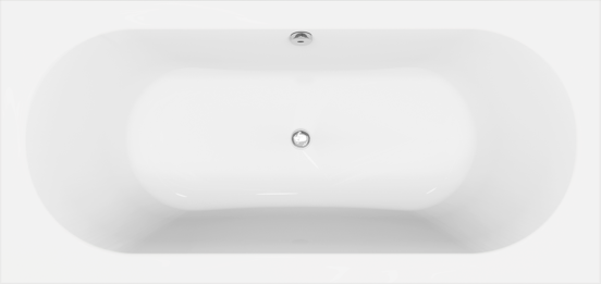 Luca Varess Rosala baignoire encastrable double 190 x 90 cm acrylique blanc brillant