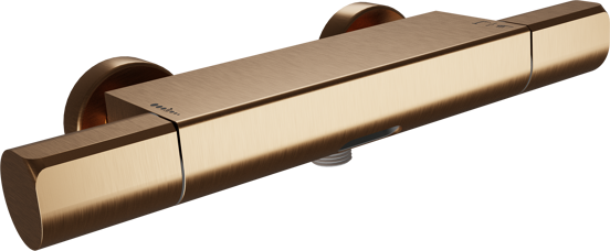 Blaufoss Eris robinet baignoire robinet thermostatique montage mural extérieur brushed rosegold