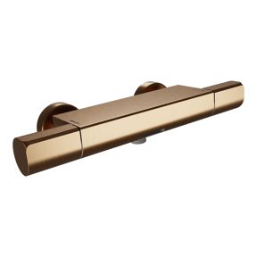 Blaufoss Eris Thermostat-Armatur Wandmontage Aufputz Badewannenarmatur brushed rosegold