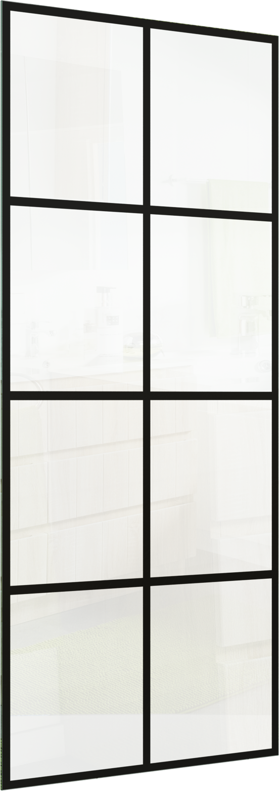 Linie Duschwand Glas: Square, 85 x 200 cm