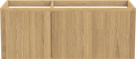 Balmani Fila zwevende wastafelonderkast 120 x 55 cm asymmetrisch rechts fineer naturel eiken 4 lades