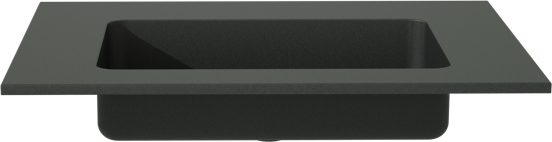 Storke Scuro plan simple quartz mat 60 x 46 cm