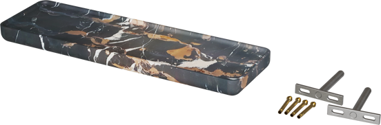 Balmani Tray wandplank Portoro Gold marmer 40 x 12 cm