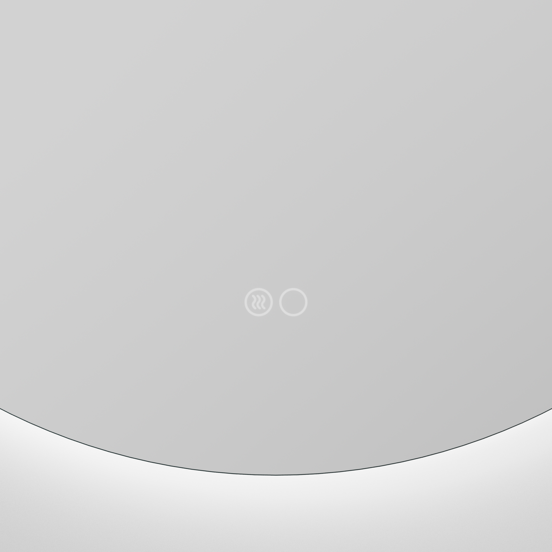 Balmani Giro Touch miroir rond lumineux et anti-buée Ø 80 cm
