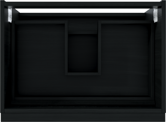 Balmani Forma meuble sous-vasque suspendu 75 x 55 cm chêne noir 2 tiroirs