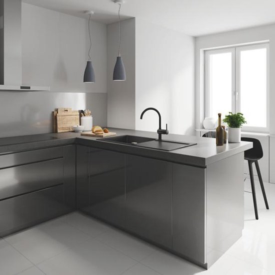 Grohe Minta Küchenarmatur: Schwarz matt