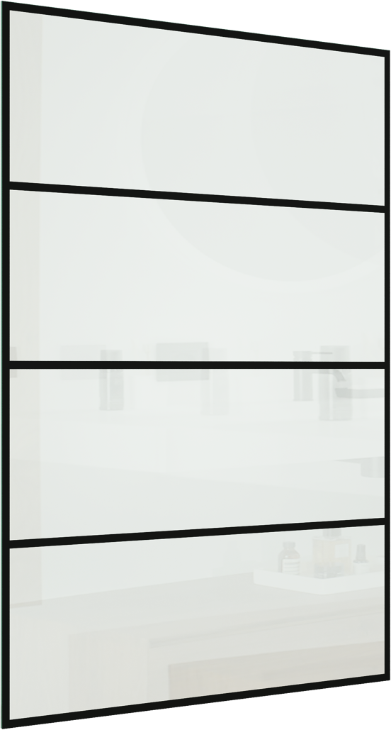 Linie Duschwand Glas: Stripes, 136 x 200 cm