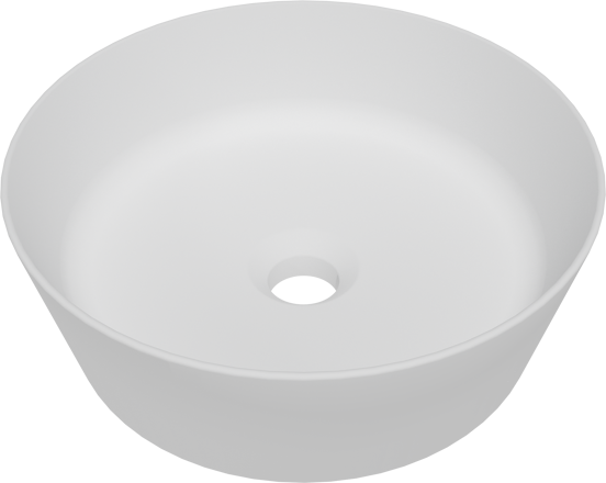 Storke Cona vasque à poser mat Solid Surface rond Ø 36 cm