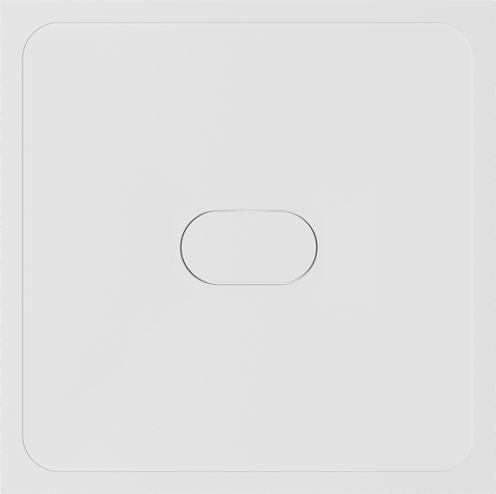 Balmani Artic douchebak 90 x 90 cm top solid mat wit